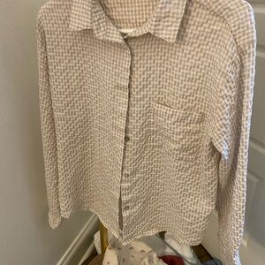 Checkered Button-Up Shirt